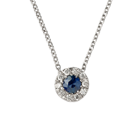 Collier Namuri Femme Rondo in Or blanc Zaffiro 0.24 Ct PSCOL02/ZA - PSCOL02/ZA
